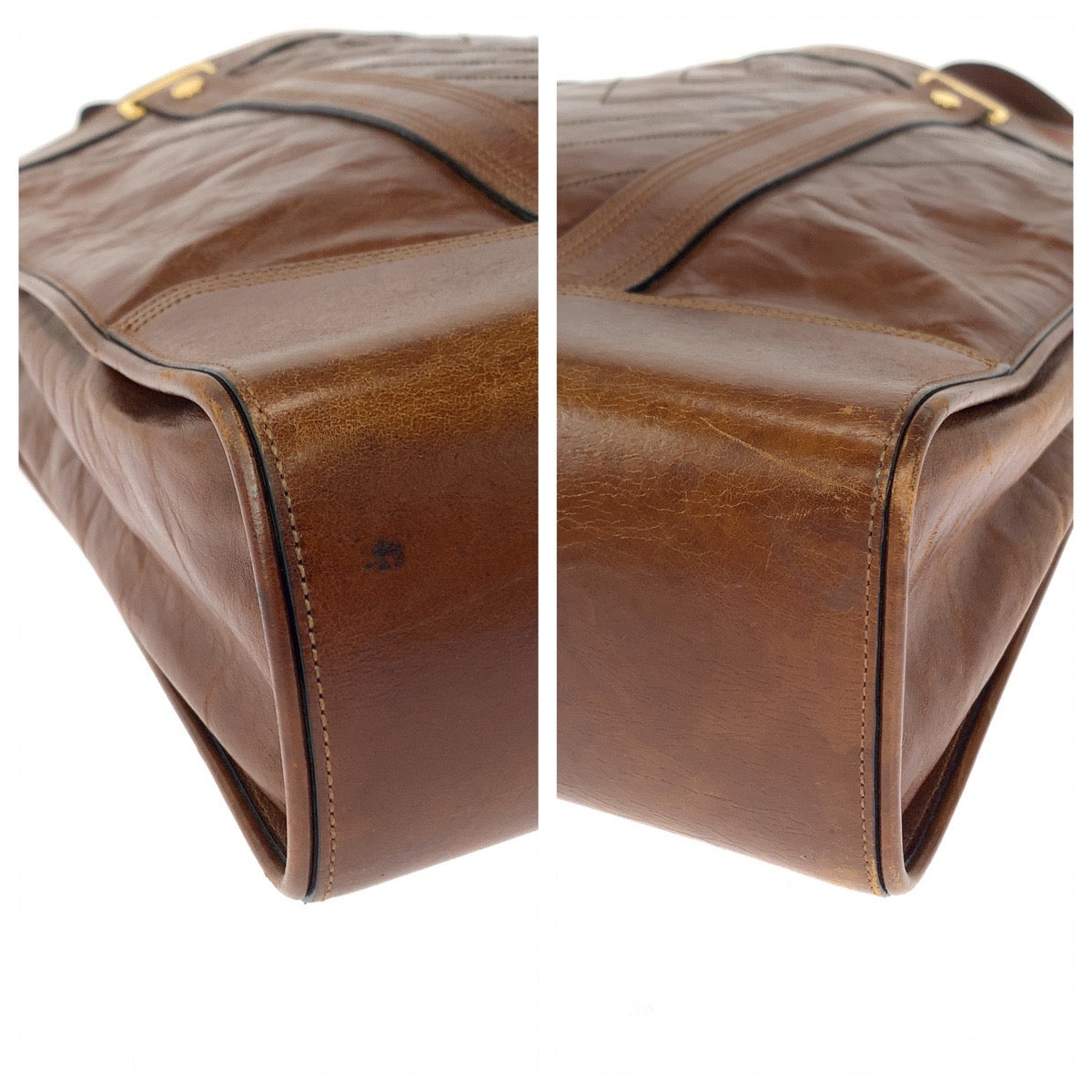 12246
LOUIS VUITTON ルイヴィトン キュイールソアナ サック プラ ブラウン ゴールド金具 レザー M95361 トートバッグ ハンドバッグ  レディース