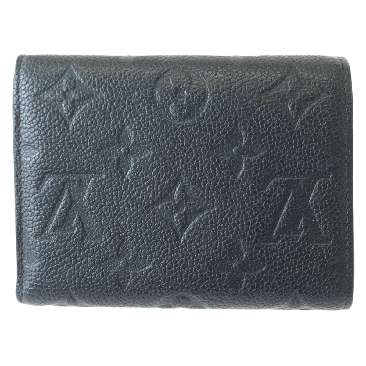 LOUIS VUITTON ルイヴィトン モノグラム アンプラント ポルトフォイユ ヴィクトリーヌ ノワール ブラック 黒 ゴールド金具 カーフ M64060 折財布 コンパクトウォレット  レディース