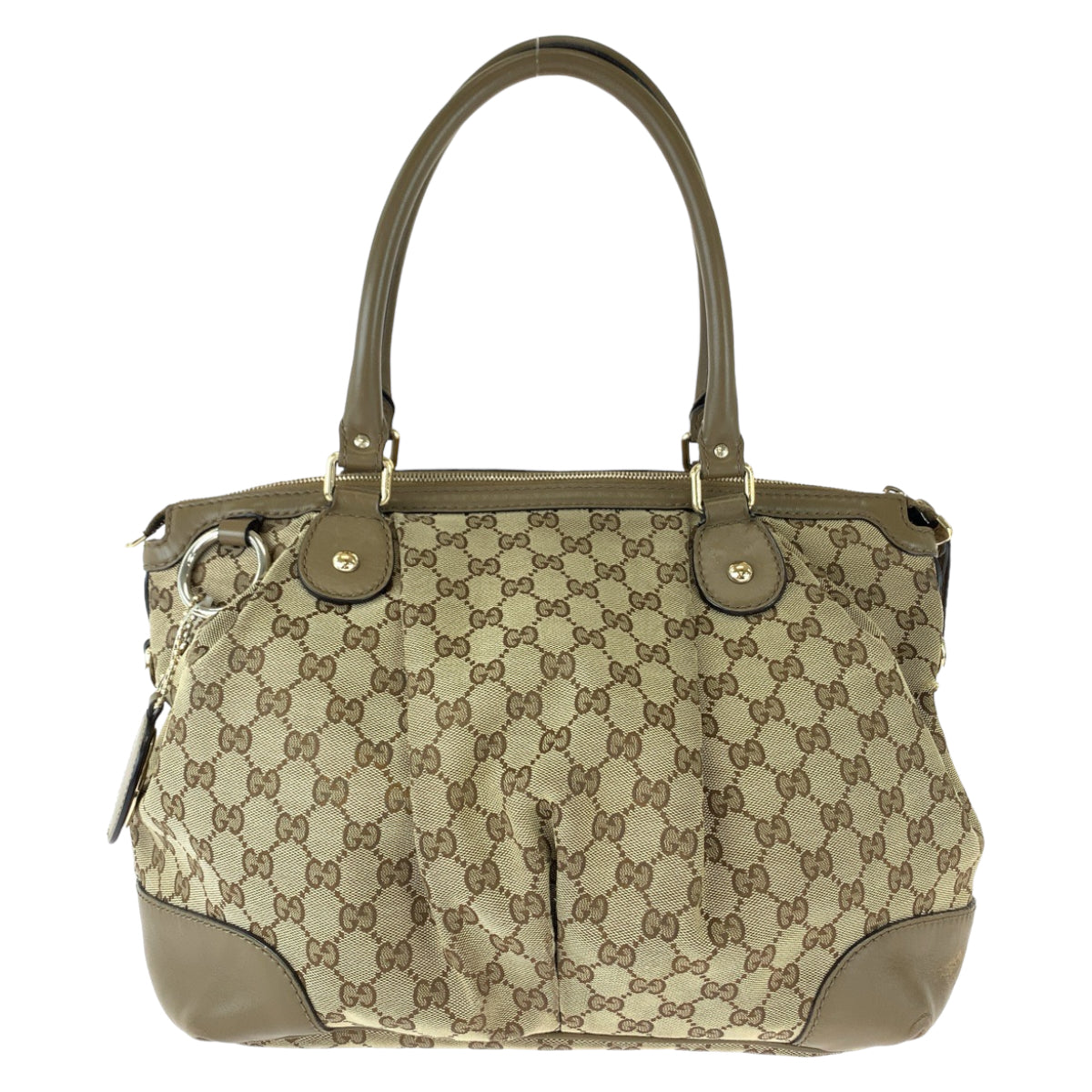 12238
GUCCI グッチ スーキー ブラウン ゴールド金具 GGキャンバス 285730 トートバッグ ショルダーバッグ ハンドバッグ  レディース