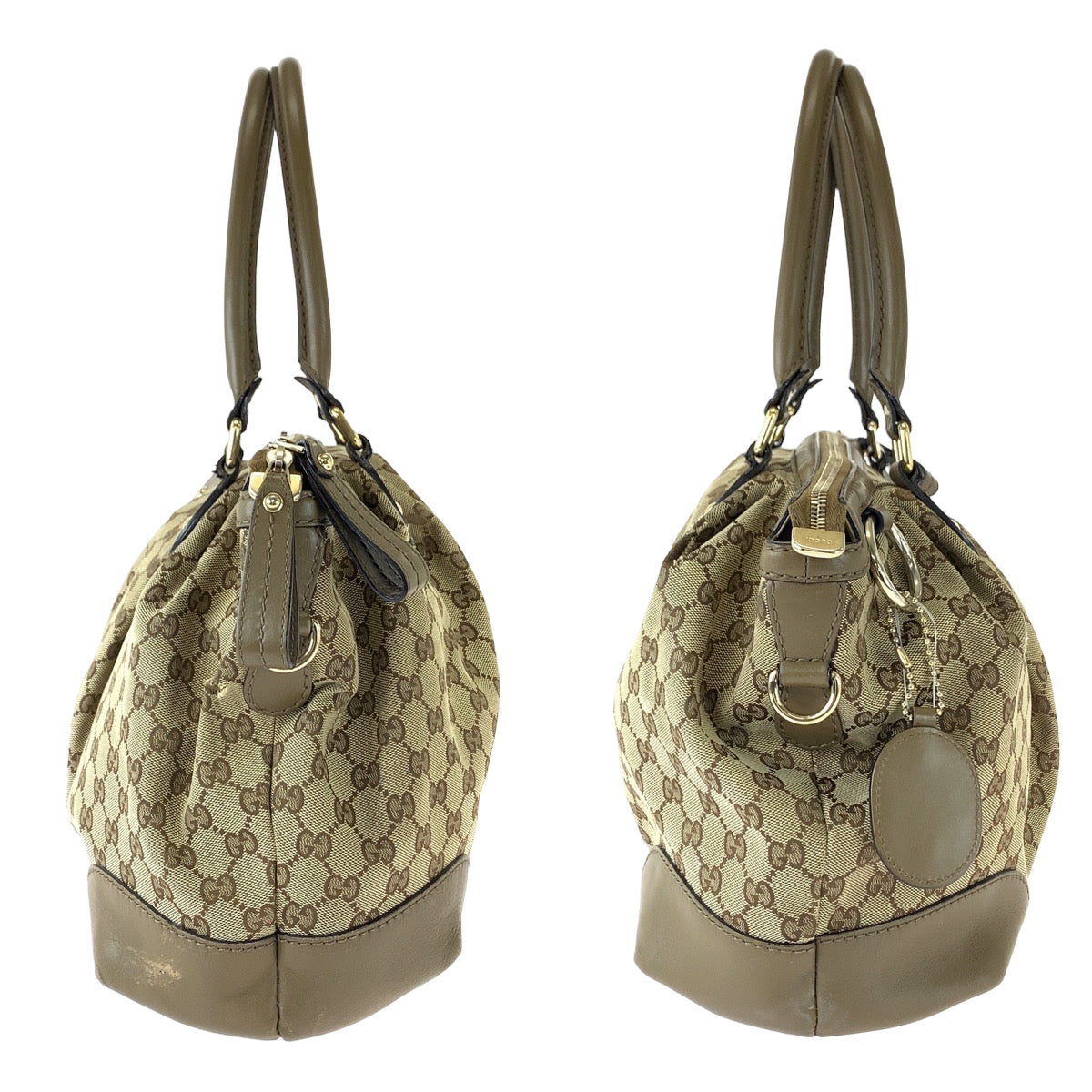 12238
GUCCI グッチ スーキー ブラウン ゴールド金具 GGキャンバス 285730 トートバッグ ショルダーバッグ ハンドバッグ  レディース
