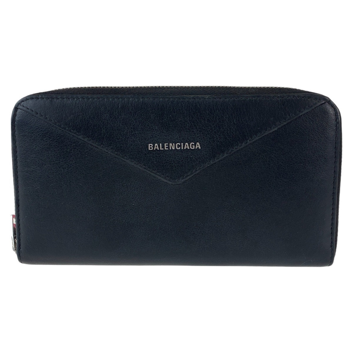 112230
BALENCIAGA バレンシアガ ペーパー コンチネンタル ブラック 黒 シルバー金具 レザー 長財布 ロングウォレット 男女兼用  レディース