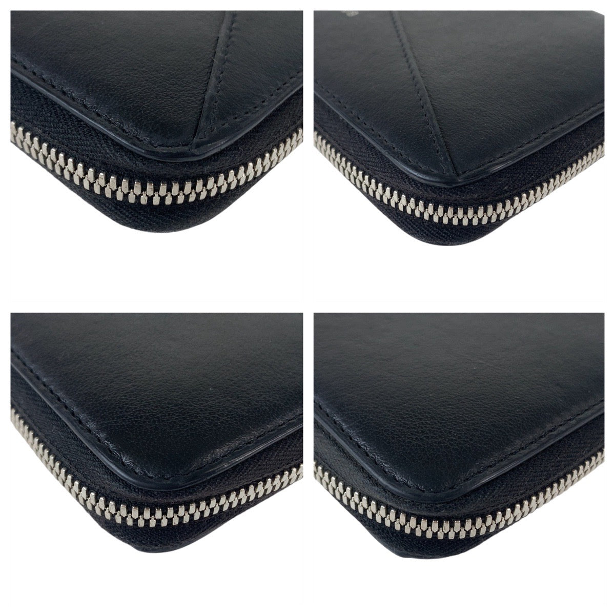 112230
BALENCIAGA バレンシアガ ペーパー コンチネンタル ブラック 黒 シルバー金具 レザー 長財布 ロングウォレット 男女兼用  レディース