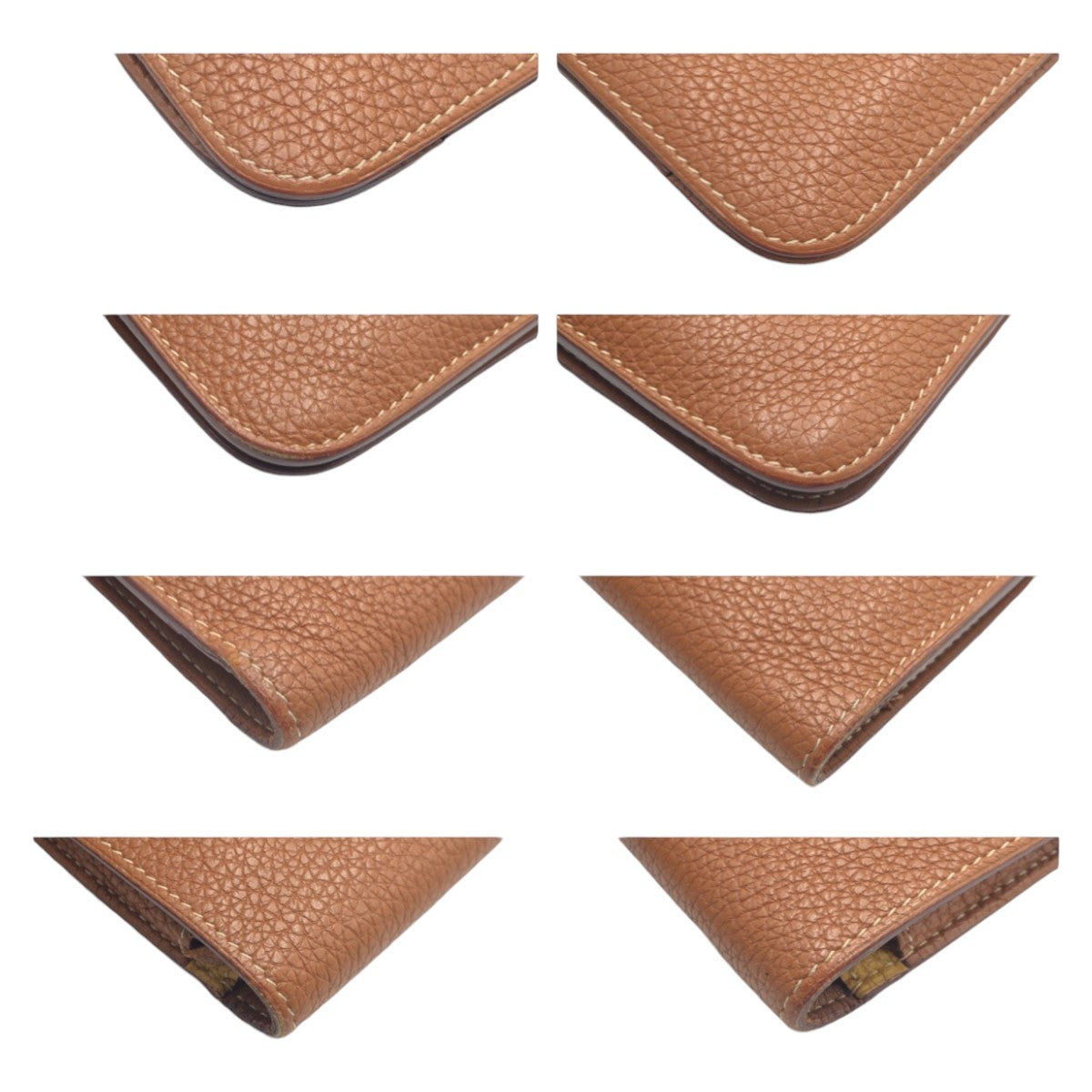 12908
HERMES エルメス ドゴンGM 男女兼用 ブラウン ゴールド カリー トゴ 長財布 M刻印  レディース
