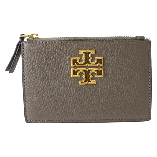 Tory Burch トリーバーチ グレージュ ゴールド金具 レザー コインケース フラグメントケース  レディース
