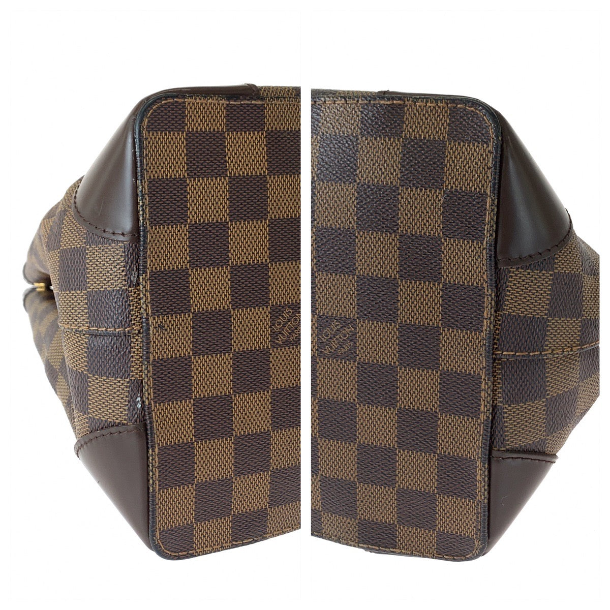 LOUIS VUITTON ルイヴィトン ダミエ エベヌ ハムステッドPM ブラウン ゴールド金具 PVC N51205 トートバッグ ハンドバッグ ショルダーバッグ  レディース