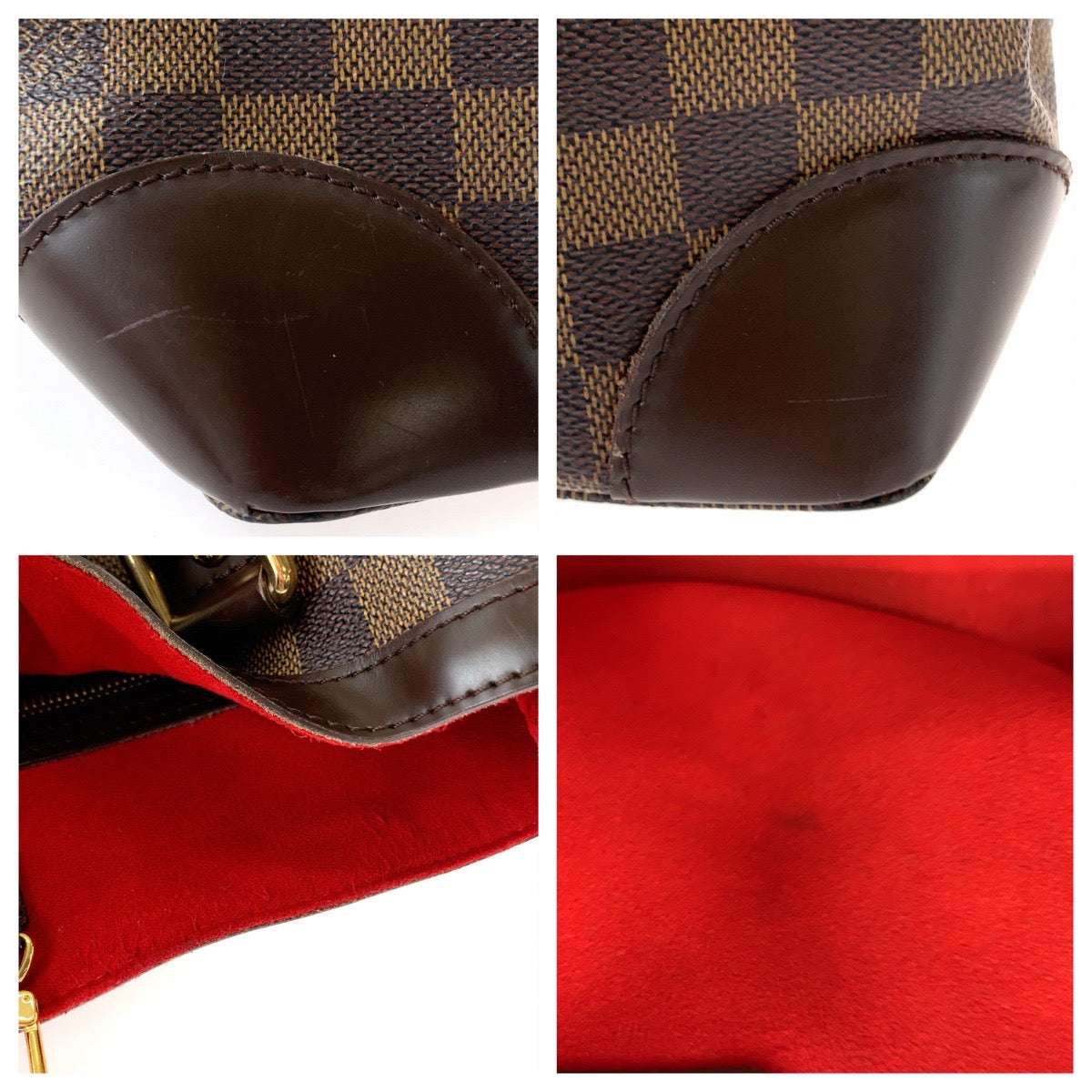 LOUIS VUITTON ルイヴィトン ダミエ エベヌ ハムステッドPM ブラウン ゴールド金具 PVC N51205 トートバッグ ハンドバッグ ショルダーバッグ  レディース