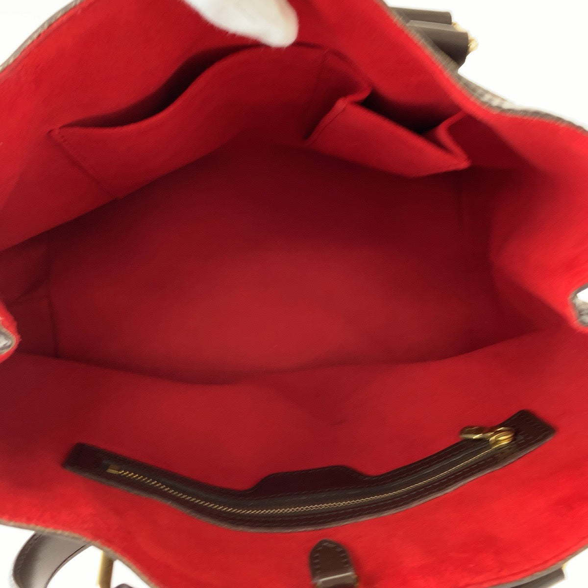 LOUIS VUITTON ルイヴィトン ダミエ エベヌ ハムステッドPM ブラウン ゴールド金具 PVC N51205 トートバッグ ハンドバッグ ショルダーバッグ  レディース