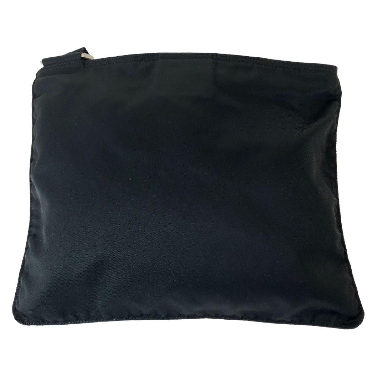 PRADA Tessuto Triangle Logo Plate Unisex Black Silver Hardware Nylon VA0053 Shoulder Bag Crossbody Women's