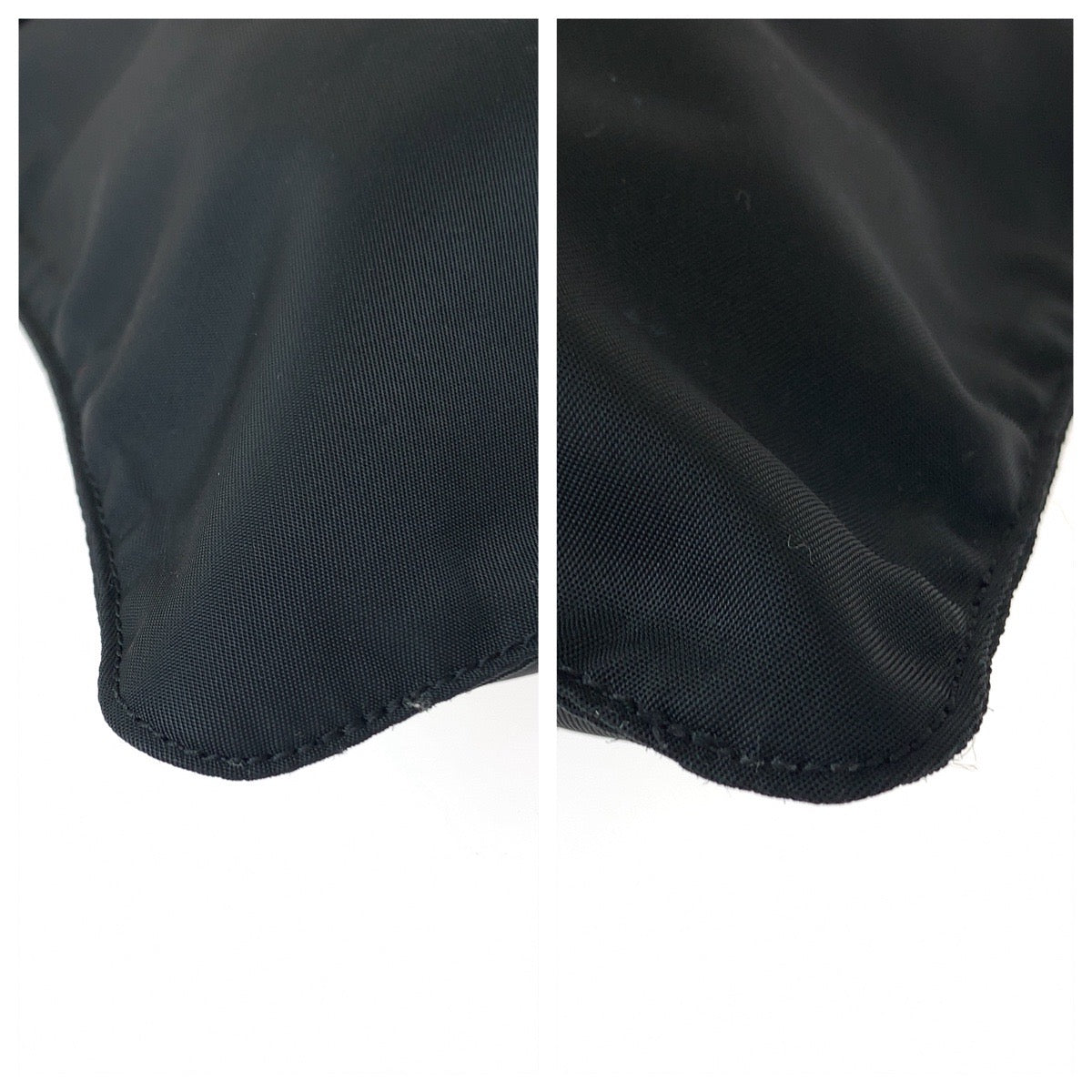 PRADA Tessuto Triangle Logo Plate Unisex Black Silver Hardware Nylon VA0053 Shoulder Bag Crossbody Women's