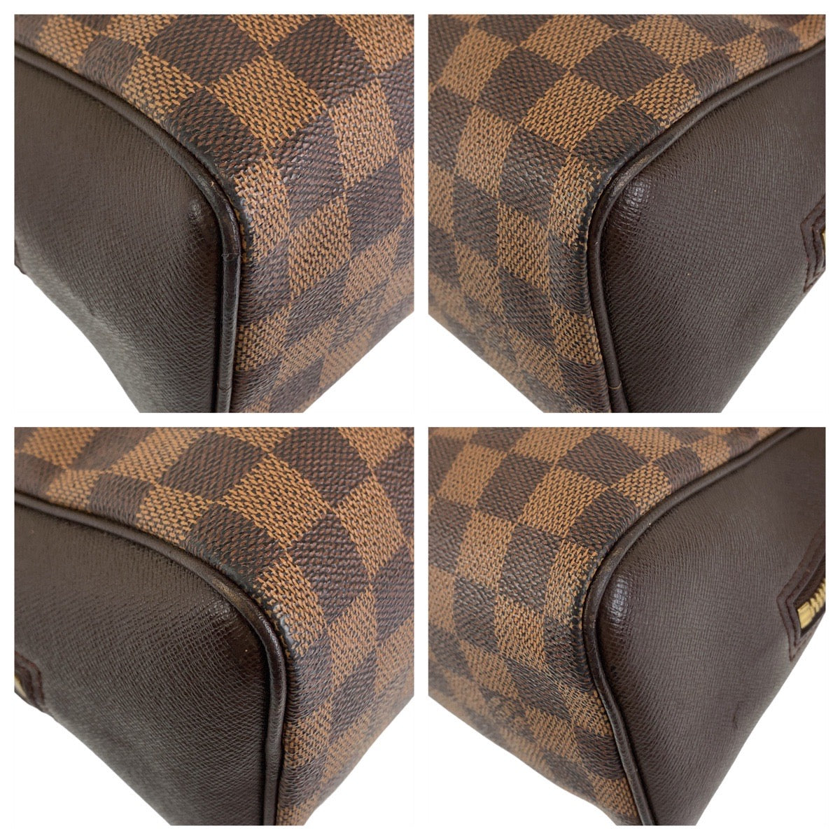 12212
LOUIS VUITTON ルイヴィトン ダミエ ブレラ ブラウン ゴールド金具 PVC / レザー N51150 ハンドバッグ  レディース