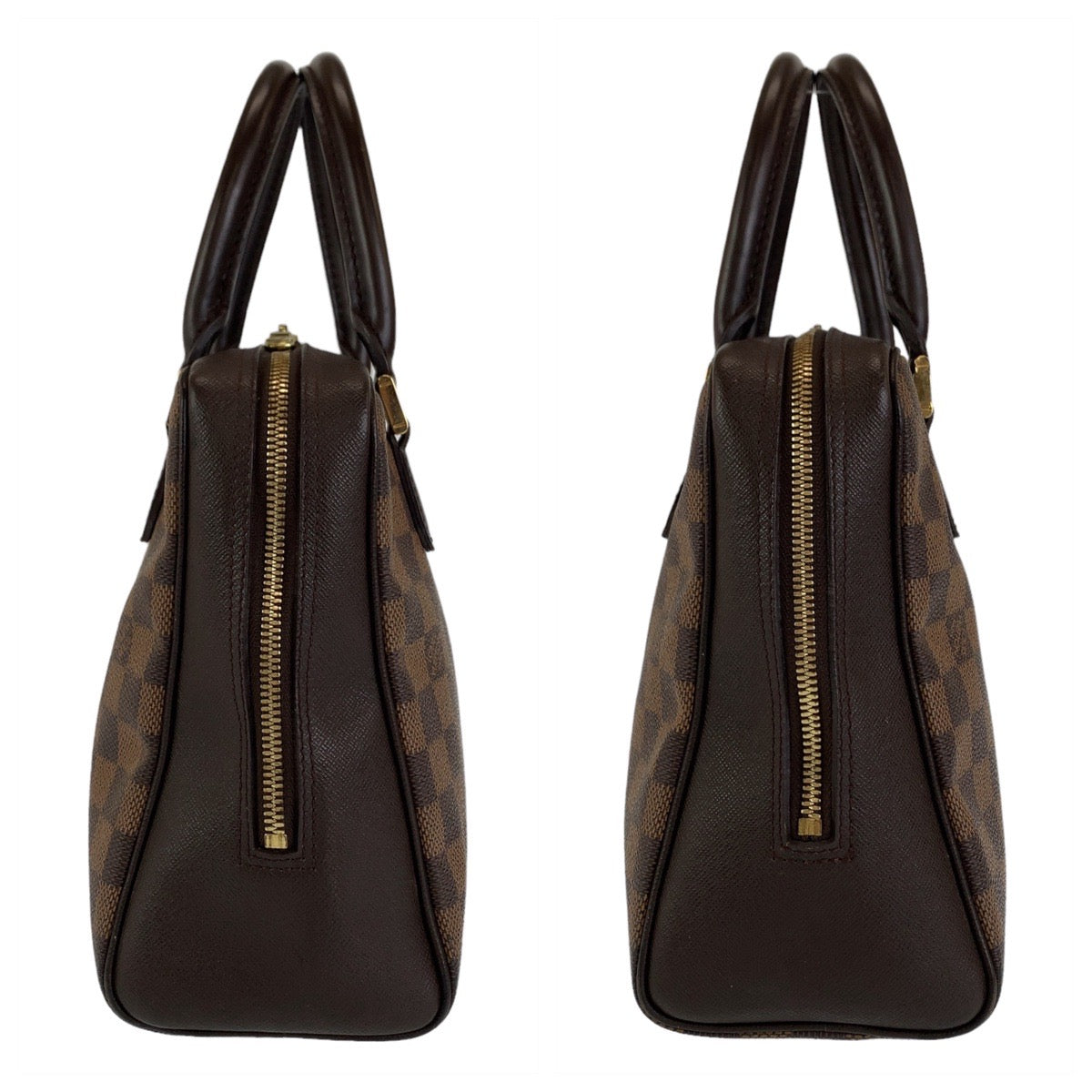 12212
LOUIS VUITTON ルイヴィトン ダミエ ブレラ ブラウン ゴールド金具 PVC / レザー N51150 ハンドバッグ  レディース