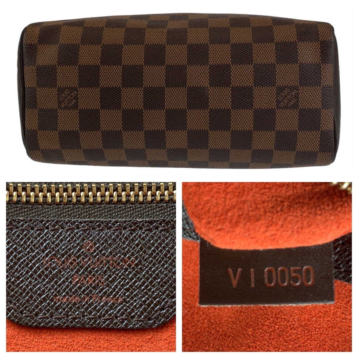 12212
LOUIS VUITTON ルイヴィトン ダミエ ブレラ ブラウン ゴールド金具 PVC / レザー N51150 ハンドバッグ  レディース