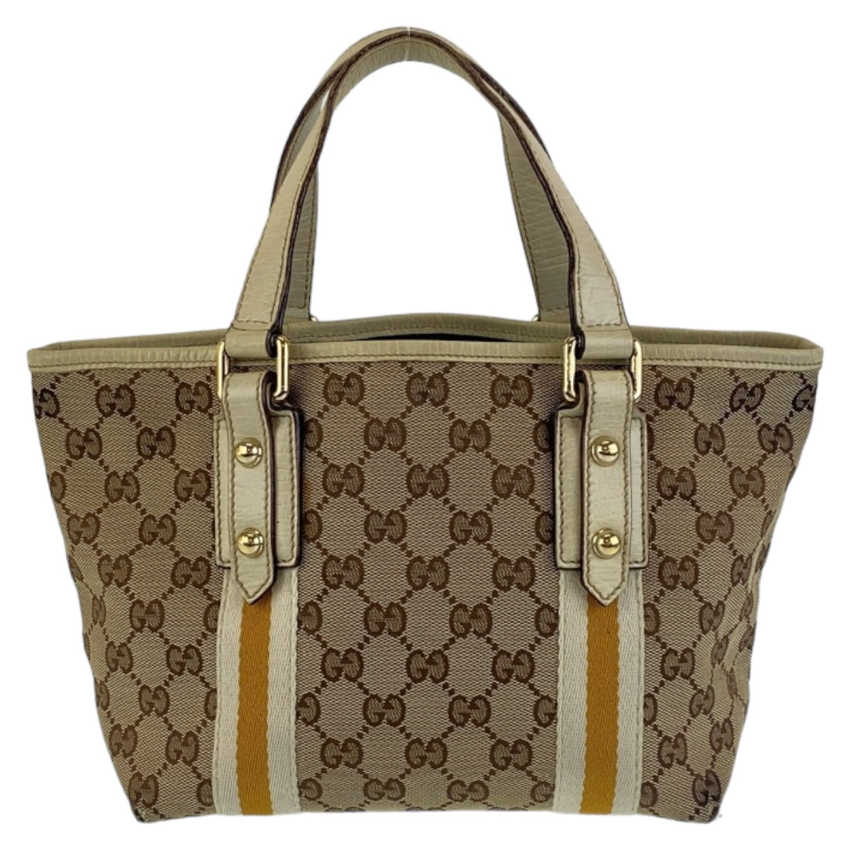 12204
GUCCI グッチ シェリー ベージュ マルチカラー ゴールド金具 GGキャンバス 139261 トートバッグ ハンドバッグ  レディース