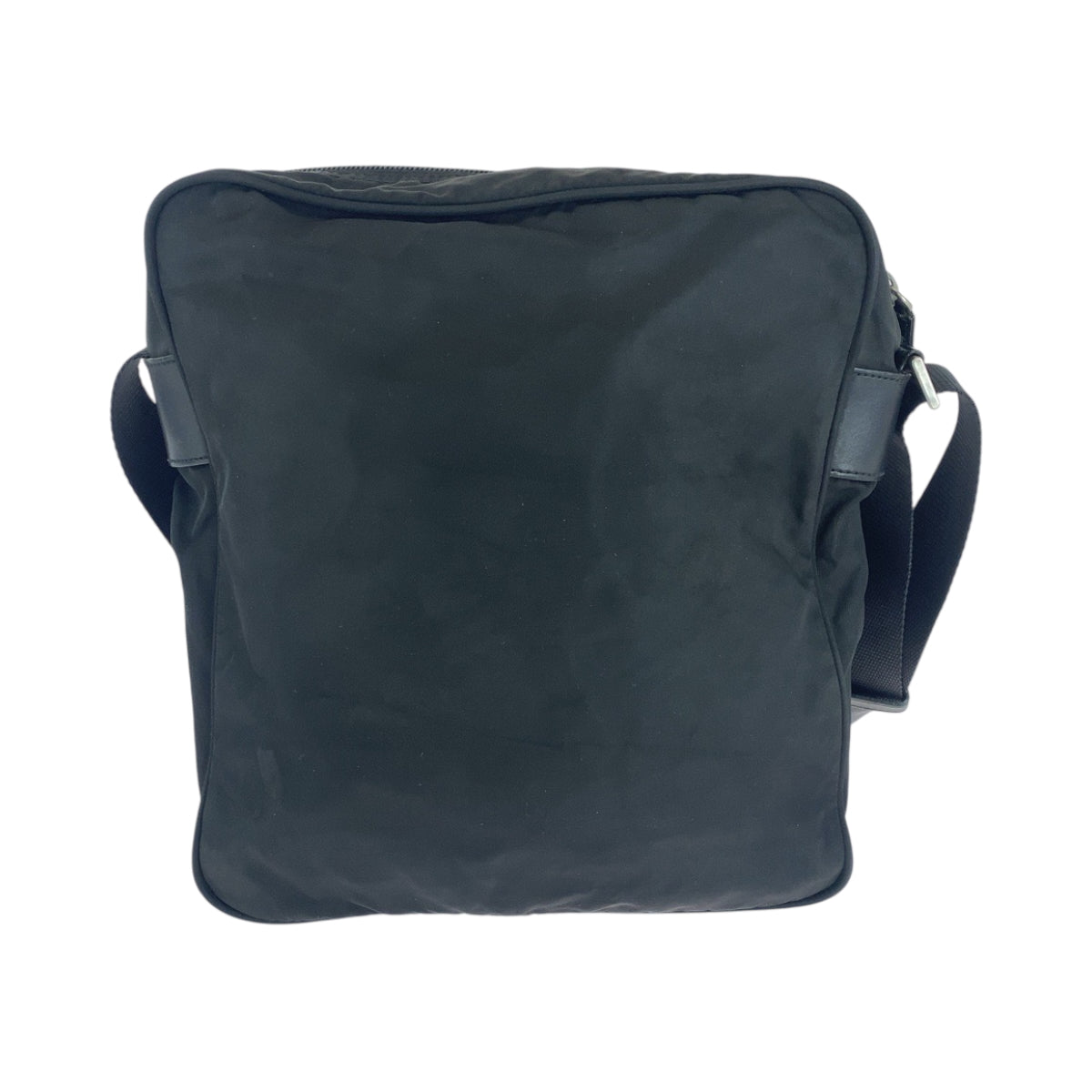 PRADA プラダ テスート 三角ロゴプレート ブラック 黒 シルバー金具 ナイロン BT0168 ショルダーバッグ ポシェット  レディース AB26