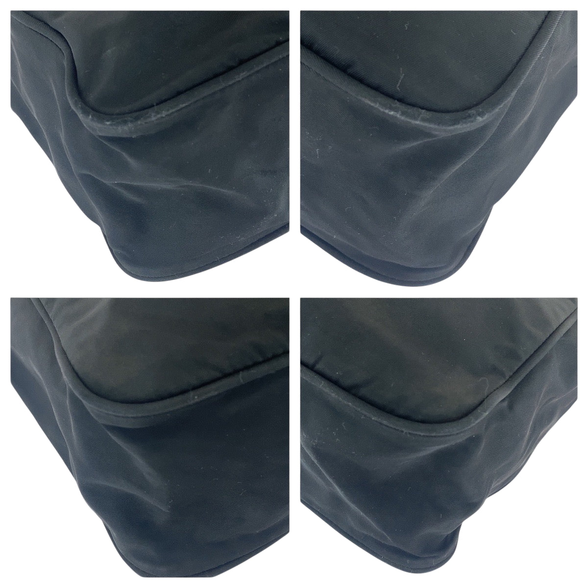 PRADA プラダ テスート 三角ロゴプレート ブラック 黒 シルバー金具 ナイロン BT0168 ショルダーバッグ ポシェット  レディース AB26