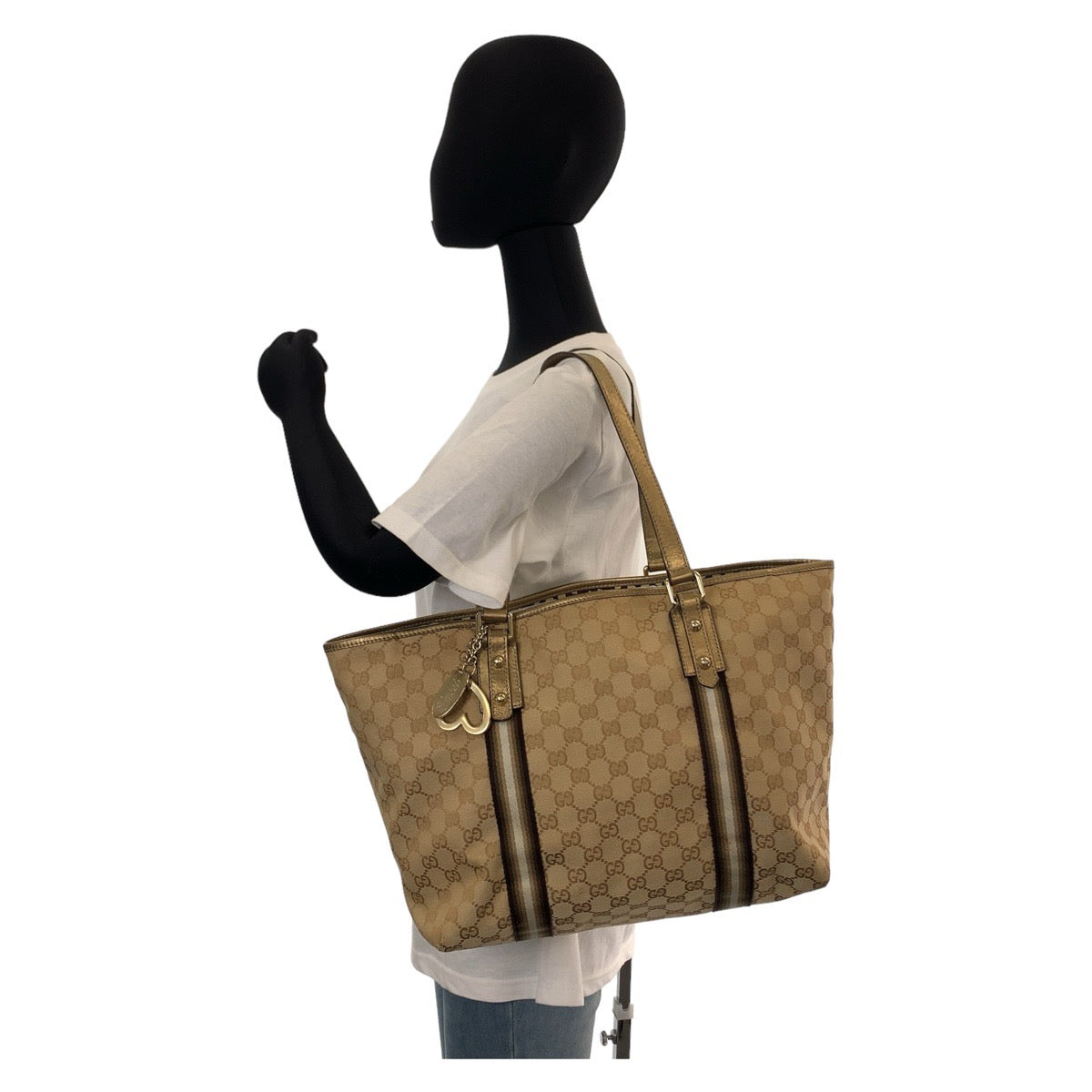 12201
GUCCI グッチ シェリーライン GGキャンバス 139260 トートバッグ ショルダーバッグ  レディース