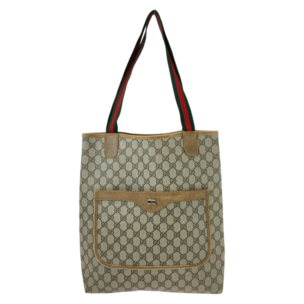 12197
GUCCI グッチ オールドグッチ シェリーライン インターロッキング ブラウン グレー GGスプリームキャンバス / レザー 39 02 003 トートバッグ ショルダーバッグ 男女兼用  レディース