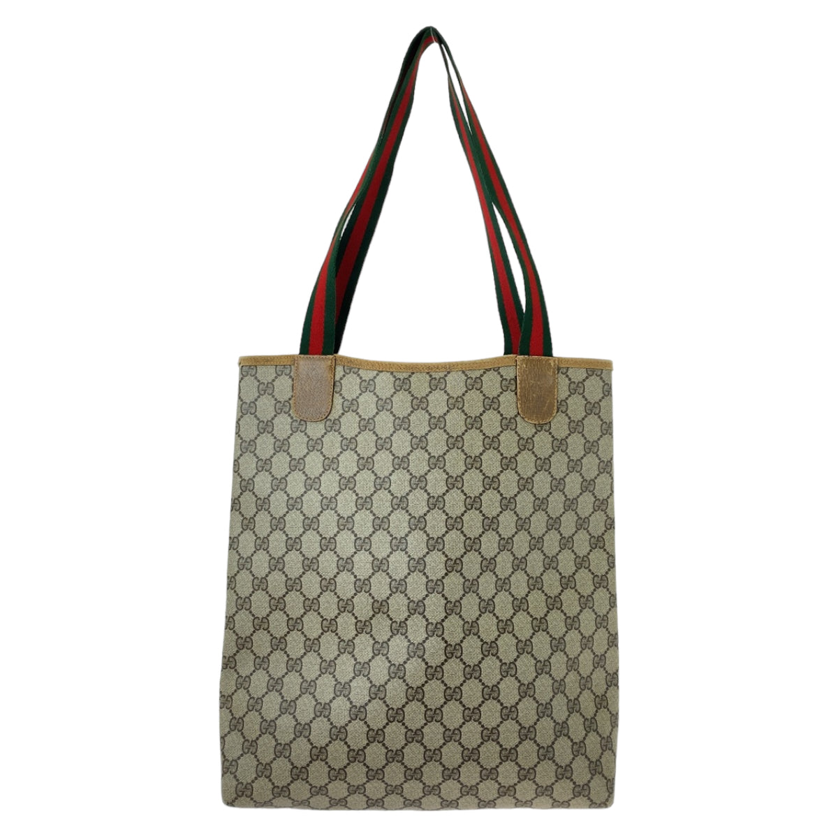 12197
GUCCI グッチ オールドグッチ シェリーライン インターロッキング ブラウン グレー GGスプリームキャンバス / レザー 39 02 003 トートバッグ ショルダーバッグ 男女兼用  レディース