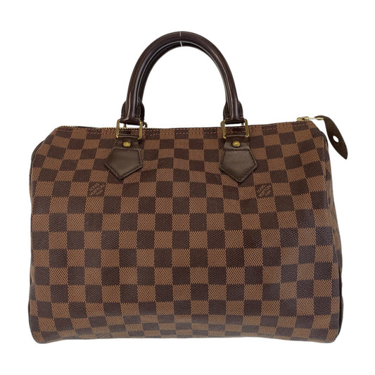 12914
LOUIS VUITTON ルイヴィトン ダミエ スピーディ30 ブラウン PVC N41531 ハンドバッグ ボストンバッグ  レディース