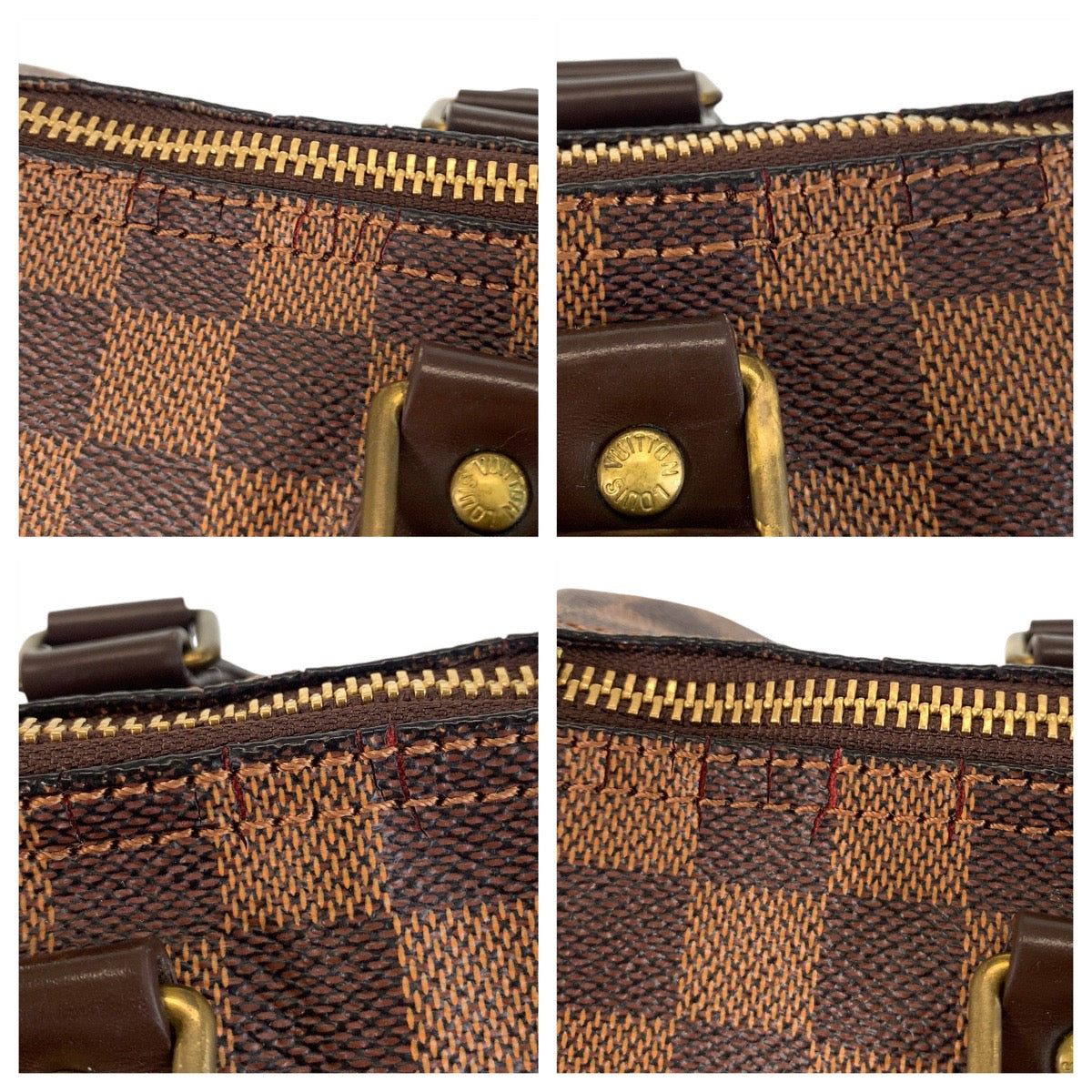 12914
LOUIS VUITTON ルイヴィトン ダミエ スピーディ30 ブラウン PVC N41531 ハンドバッグ ボストンバッグ  レディース