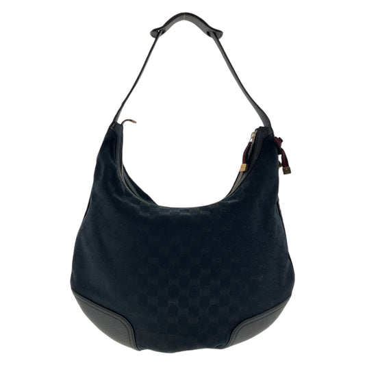 12188
GUCCI グッチ シェリーライン プリンシー ブラック シルバー金具 ゴールド金具 GGキャンバス / レザー 162882 ホーボー ショルダーバッグ  レディース