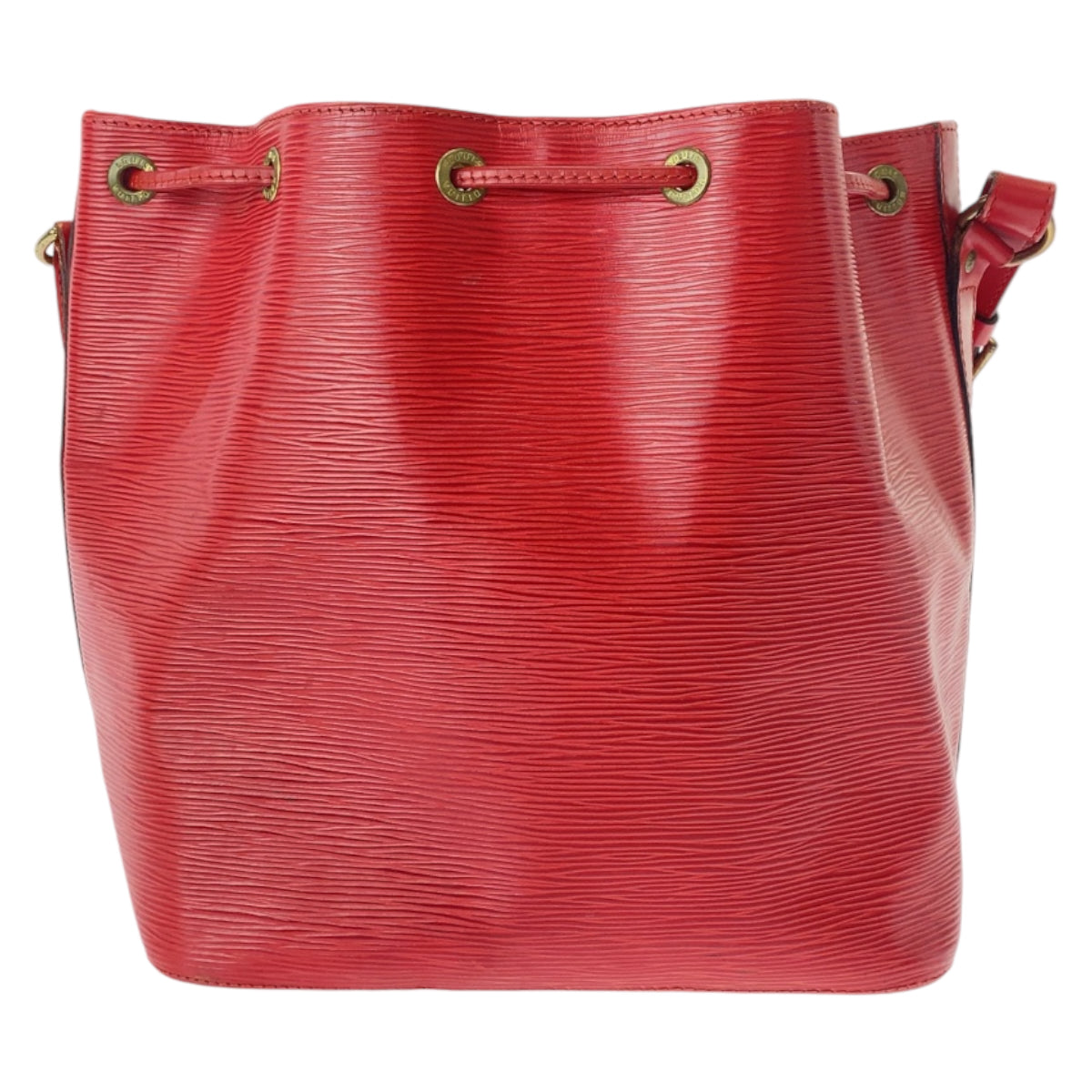 12186
LOUIS VUITTON ルイヴィトン エピ プチノエ カスティリアンレッド ゴールド金具 レザー M44107 ショルダーバッグ  レディース