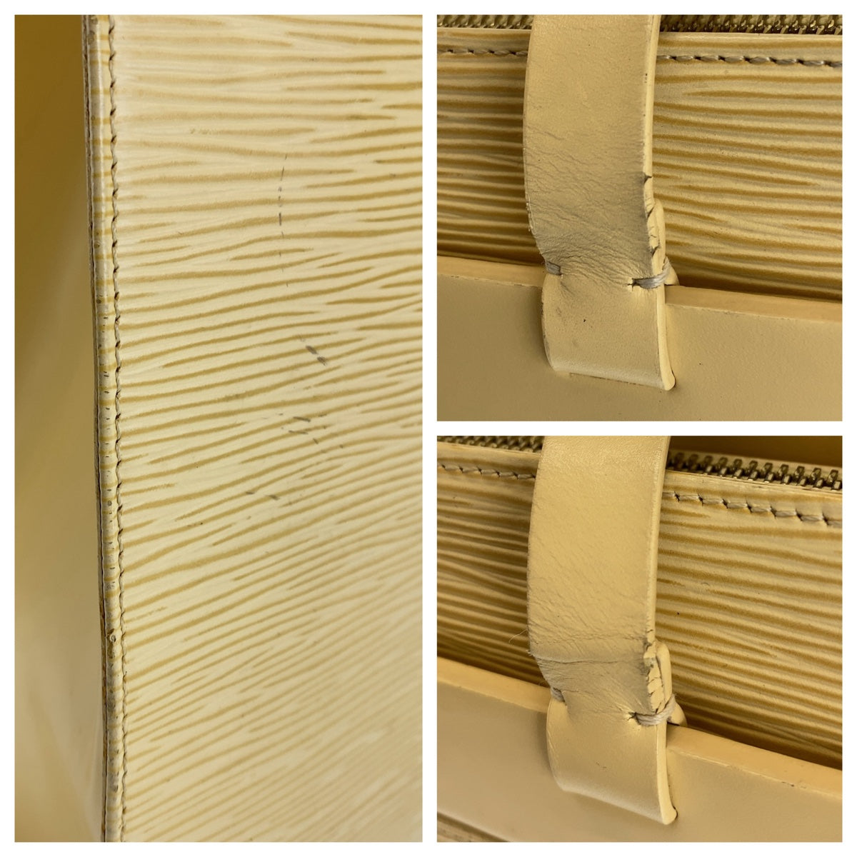 17967
LOUIS VUITTON ルイヴィトン エピ クロワゼットGM バニラ イエロー ゴールド金具 エピレザー M5250A トートバッグ ショルダーバッグ  レディース AB33