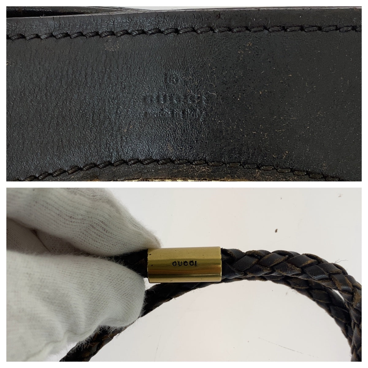 GUCCI グッチ ブラウン ベージュ ゴールド金具 GGキャンバス / レザー 109141 トートバッグ ショルダーバッグ  レディース