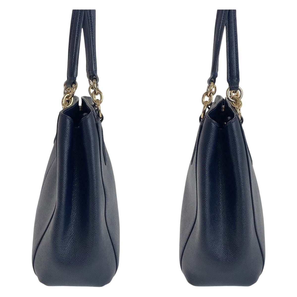 12160
COACH コーチ ミネッタ ネイビー ゴールド金具 PVC B57847 トートバッグ ショルダーバッグ ハンドバッグ 2way 斜め掛け可能  レディース