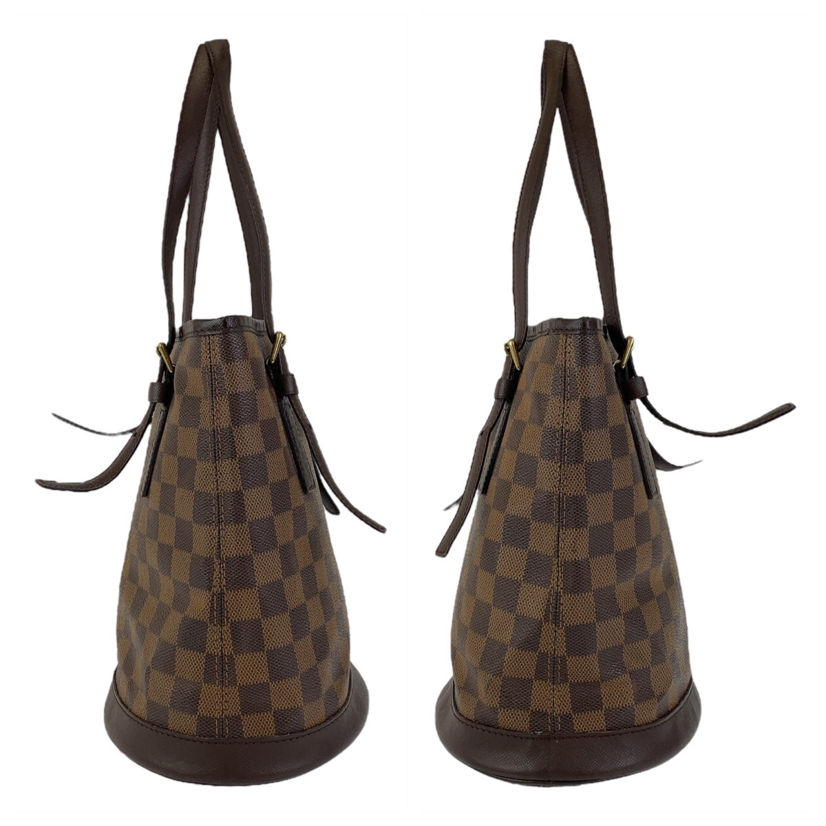 12156
LOUIS VUITTON ルイヴィトン ダミエ マレ ブラウン ゴールド金具 PVC N42240 ハンドバッグ トートバッグ ショルダーバッグ  レディース
