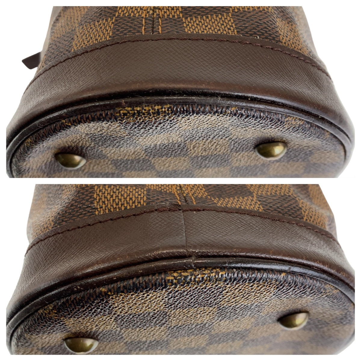 12156
LOUIS VUITTON ルイヴィトン ダミエ マレ ブラウン ゴールド金具 PVC N42240 ハンドバッグ トートバッグ ショルダーバッグ  レディース