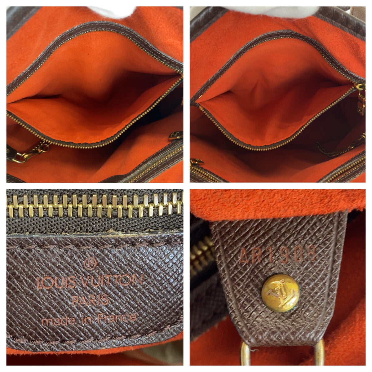 12156
LOUIS VUITTON ルイヴィトン ダミエ マレ ブラウン ゴールド金具 PVC N42240 ハンドバッグ トートバッグ ショルダーバッグ  レディース