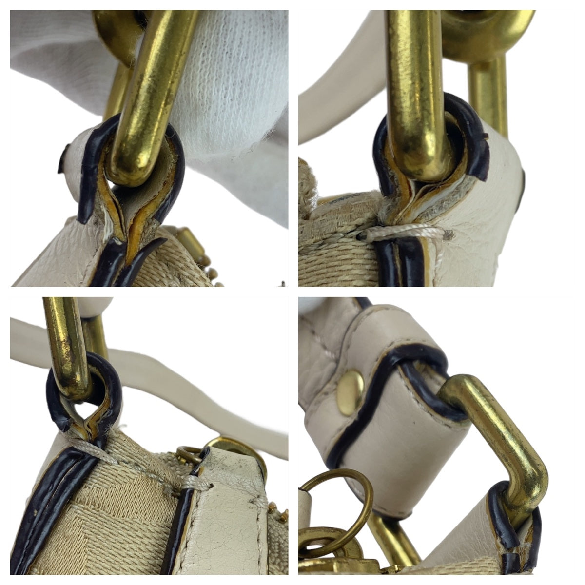 12148
 COACH Signature Beige Light Blue Gold Hardware Canvas/Leather Hobo Shoulder Bag Crossbody Bag for Women