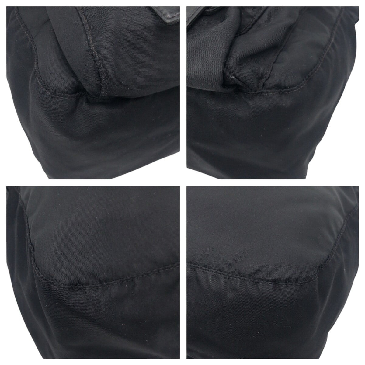 PRADA Prada Tessuto Triangle Logo Black Nylon Shoulder Bag Messenger Bag Men's