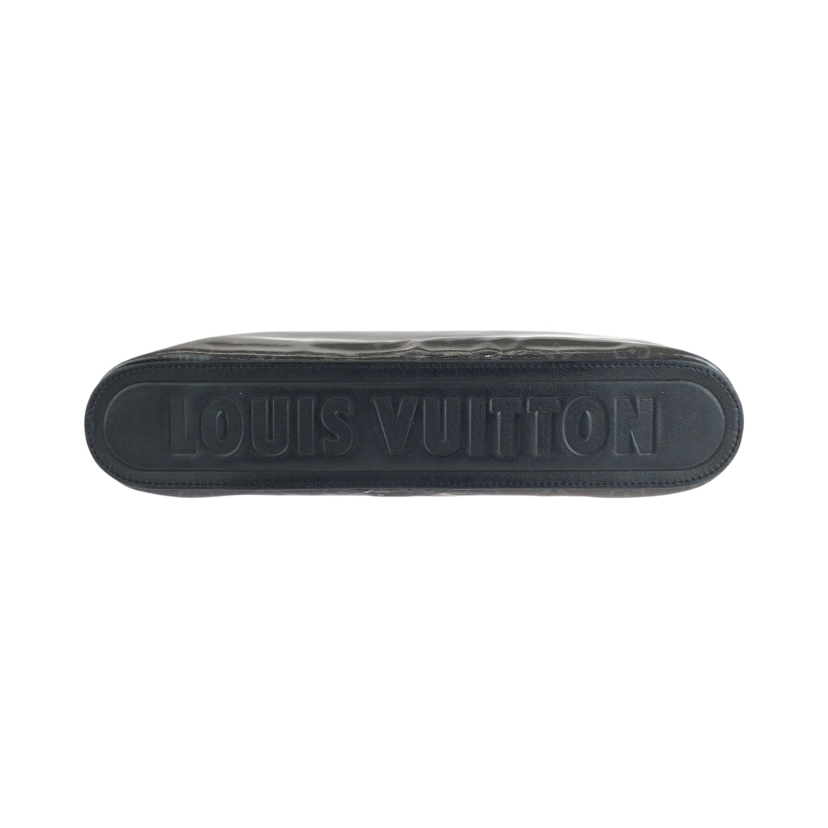 LOUIS VUITTON ルイヴィトン モノグラム エクリプス ポシェット コスモス ブラック 黒 シルバー金具 パテントレザー M63373 クラッチバッグ セカンドバッグ メンズ AB65
