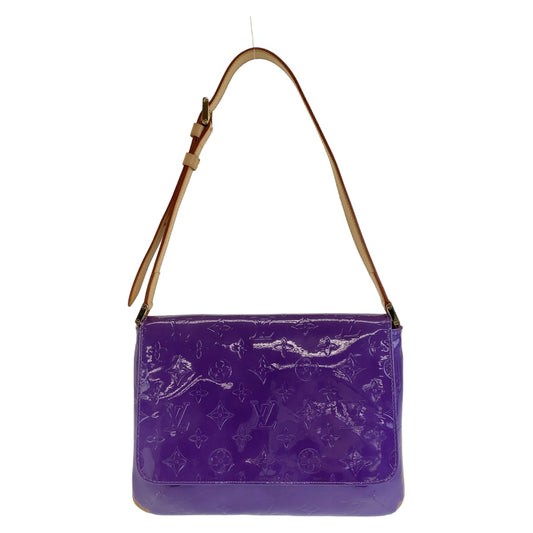 12142
LOUIS VUITTON ルイヴィトン ヴェルニ トンプソンストリート パープル ゴールド金具 パテントレザー / レザー M91214 ショルダーバッグ  レディース