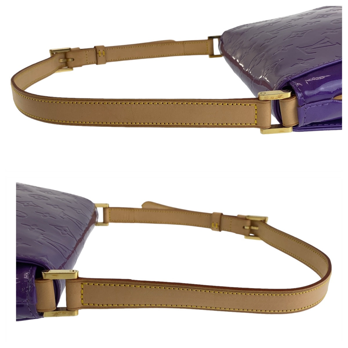 12142
LOUIS VUITTON ルイヴィトン ヴェルニ トンプソンストリート パープル ゴールド金具 パテントレザー / レザー M91214 ショルダーバッグ  レディース