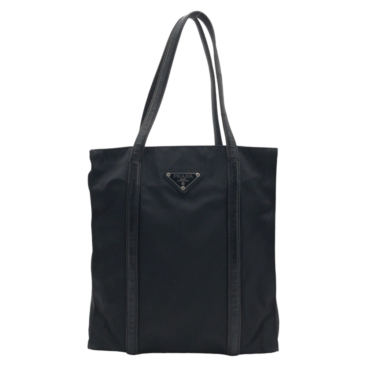 12919
PRADA プラダ テスート 三角ロゴ ブラック 黒 ナイロン トートバッグ ハンドバッグ  レディース