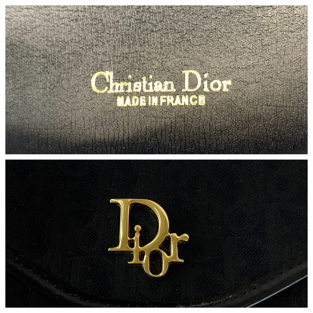 12129
Christian Dior クリスチャンディオール ヴィンテージ トロッター ブラック 黒 ゴールド金具 キャンバス チェーンショルダーバッグ 斜め掛け  レディース