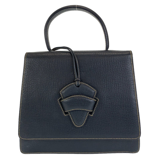 12127
LOEWE ロエベ ヴィンテージ バルセロナ ネイビー レザー ハンドバッグ  レディース