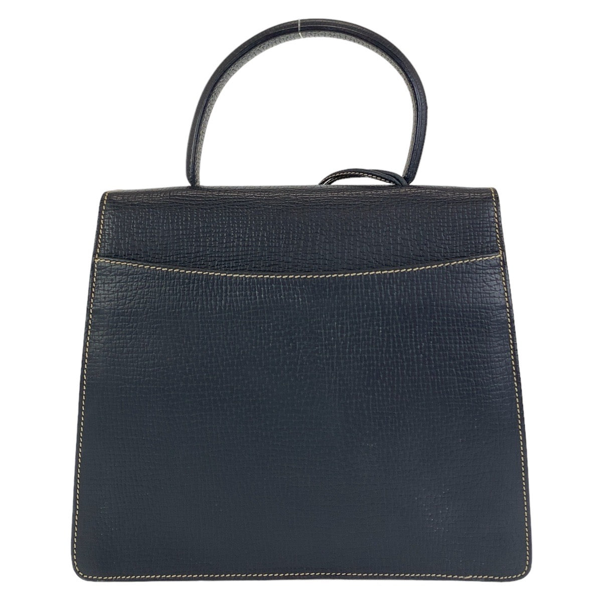 12127
 LOEWE Vintage Barcelona Navy Leather Handbag for Women