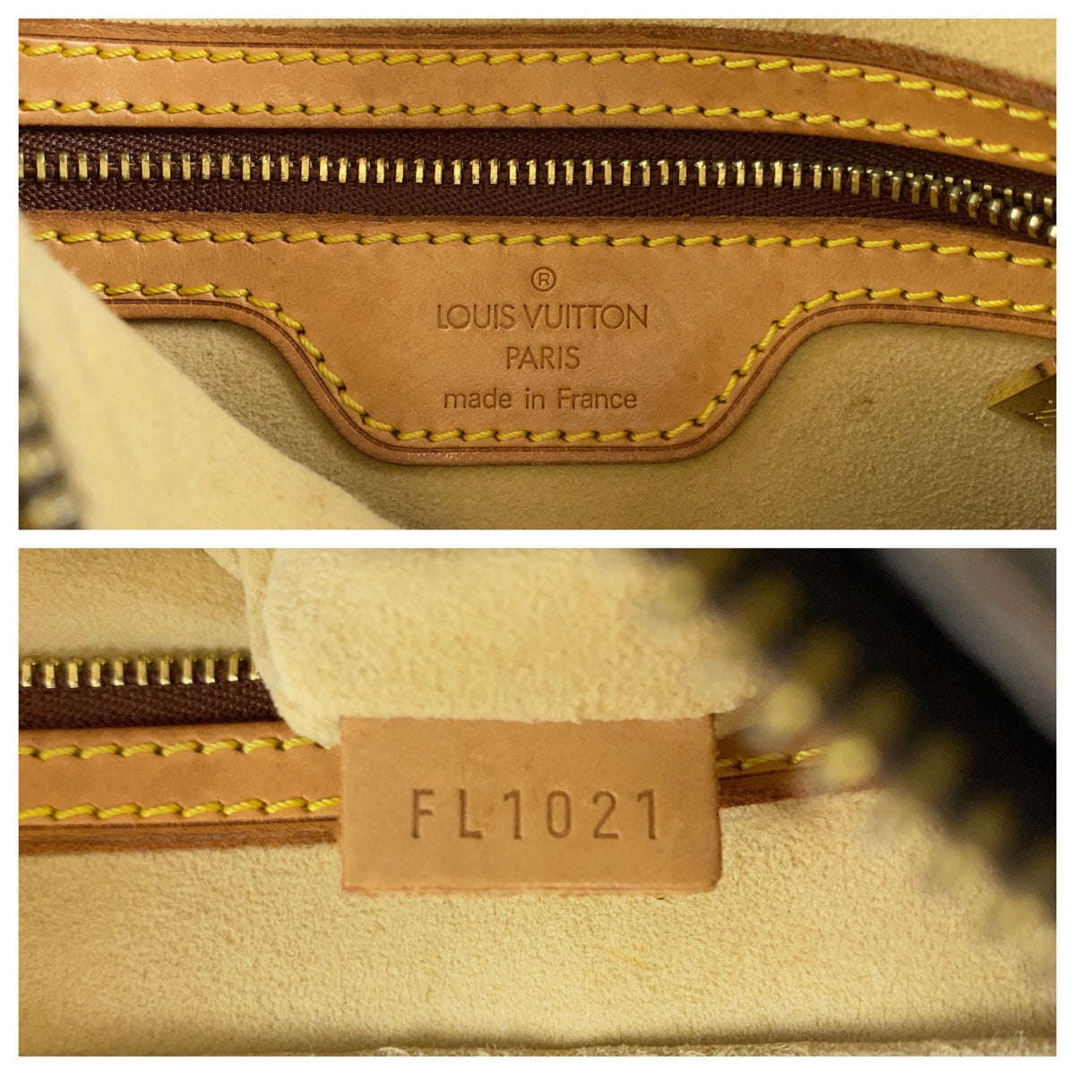 12122
LOUIS VUITTON ルイヴィトン モノグラム ルーピングMM ブラウン ベージュ ゴールド金具 PVC / レザー M51146 ショルダーバッグ  レディース