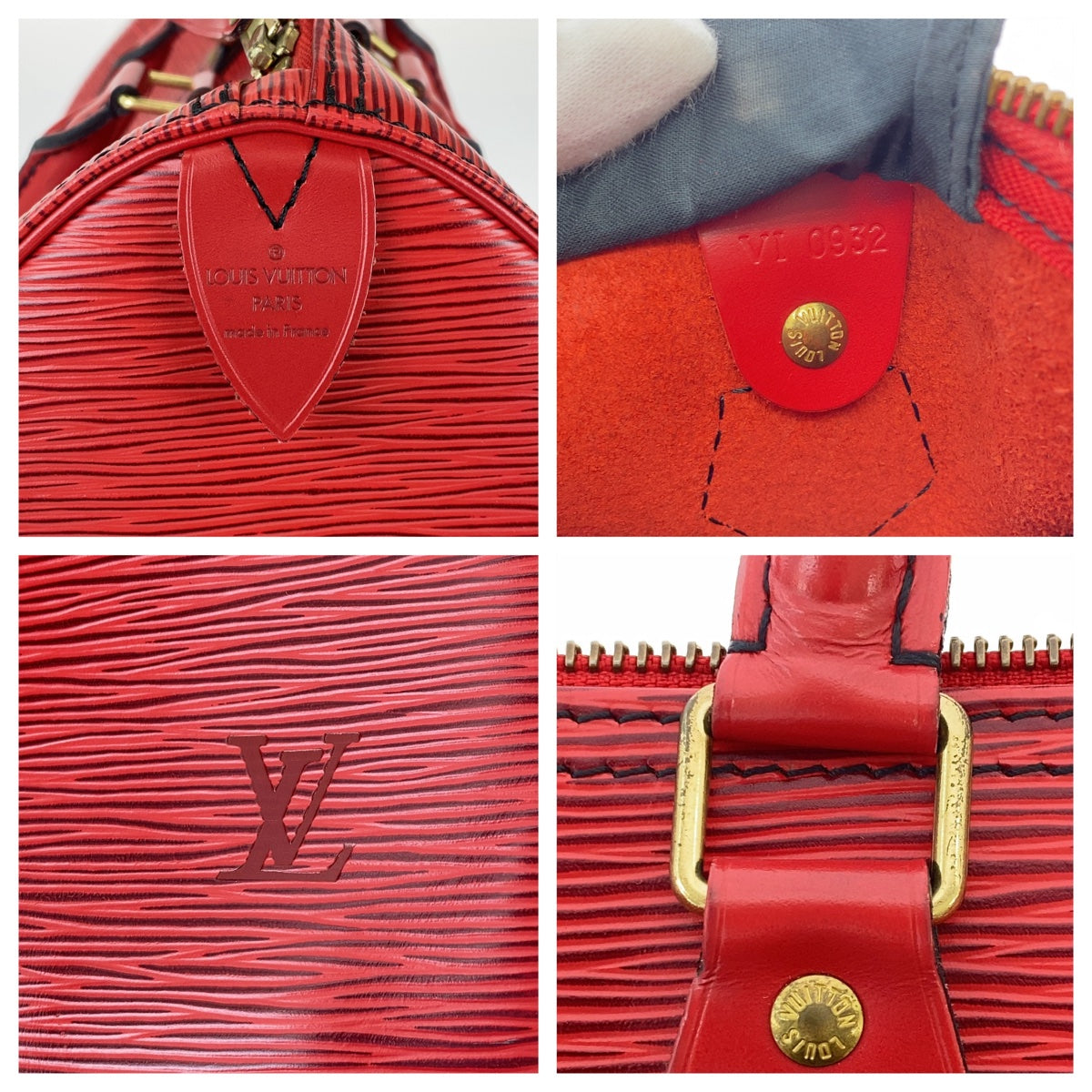 12112
LOUIS VUITTON ルイヴィトン エピ スピーディ 30 カスティリアンレッド ゴールド金具 レザー M43007 ハンドバッグ ミニボストンバッグ  レディース