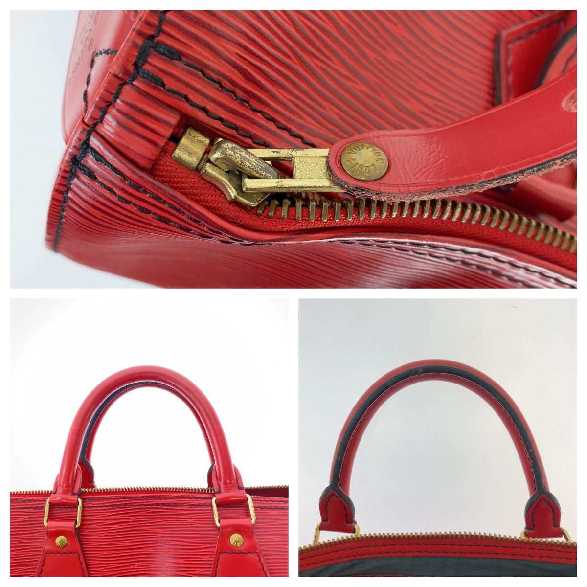 12112
LOUIS VUITTON ルイヴィトン エピ スピーディ 30 カスティリアンレッド ゴールド金具 レザー M43007 ハンドバッグ ミニボストンバッグ  レディース