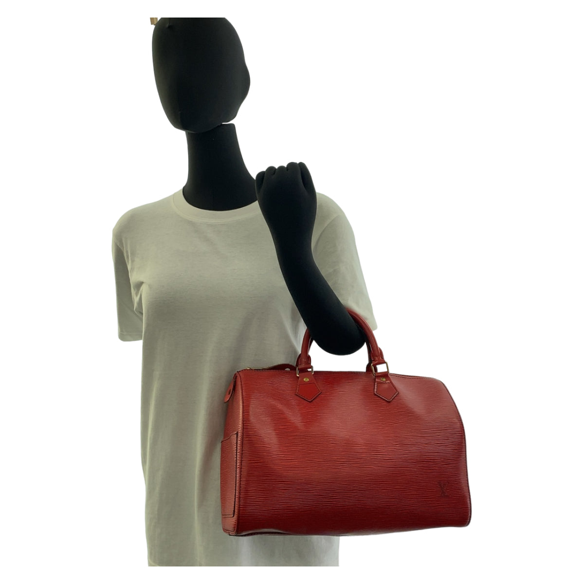 12112
LOUIS VUITTON ルイヴィトン エピ スピーディ 30 カスティリアンレッド ゴールド金具 レザー M43007 ハンドバッグ ミニボストンバッグ  レディース