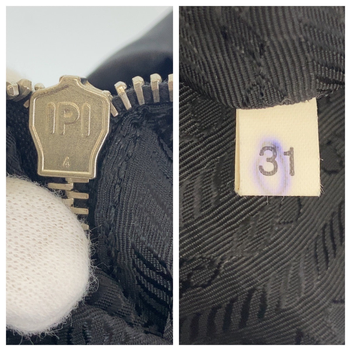 12106
PRADA プラダ テスート 三角ロゴプレート ブラック 黒 シルバー金具 ナイロン / レザー トートバッグ ショルダーバッグ  レディース