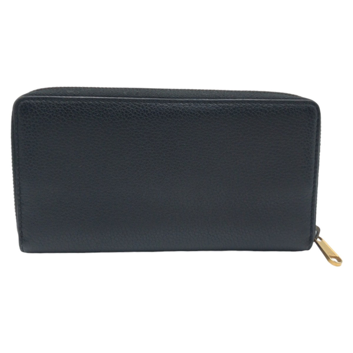 12921
GUCCI グッチ 男女兼用 ブラック 黒 ゴールド金具 レザー 長財布 ラウンドファスナー  メンズ