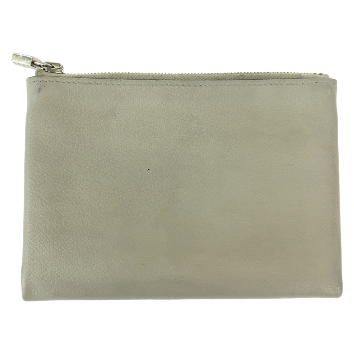 12227
HERMES エルメス アトゥーPM ライトグレー シルバー金具 レザー コインケース コンパクトウォレット D刻印  レディース