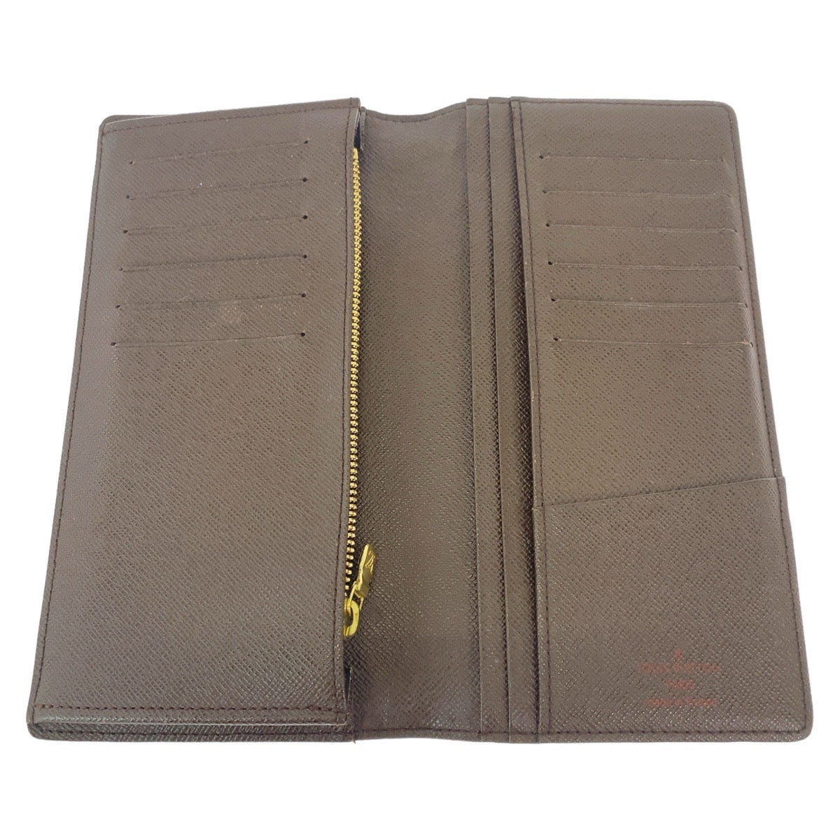 12093
LOUIS VUITTON ルイヴィトン ダミエ ポルトフォイユ ブラザ ブラウン ゴールド金具 PVC N60017 長財布 ロングウォレット  メンズ