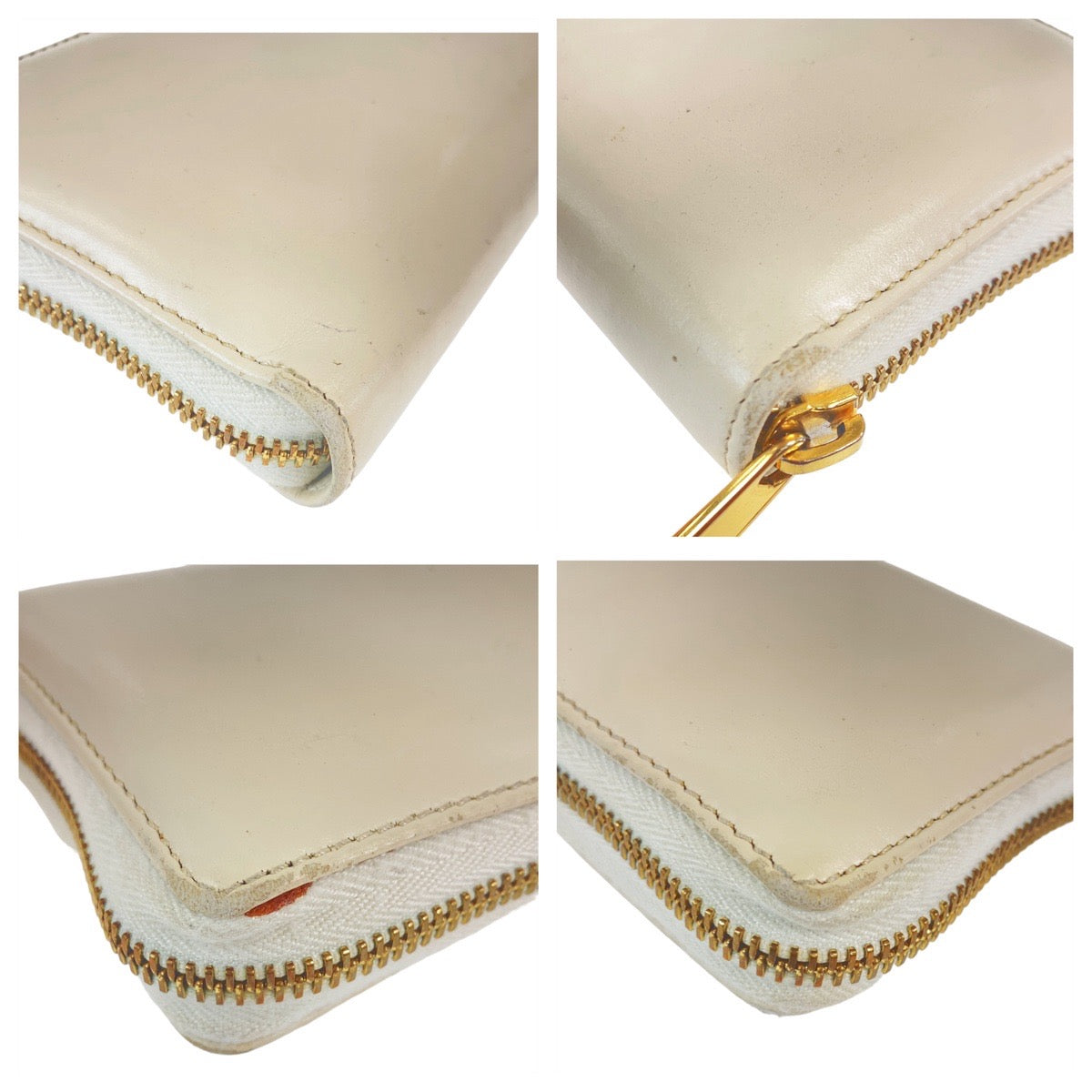18019
GUCCI グッチ ホースビット オフホワイト ゴールド金具 レザー 621889 長財布 ラウンドジップ レディース ABP18